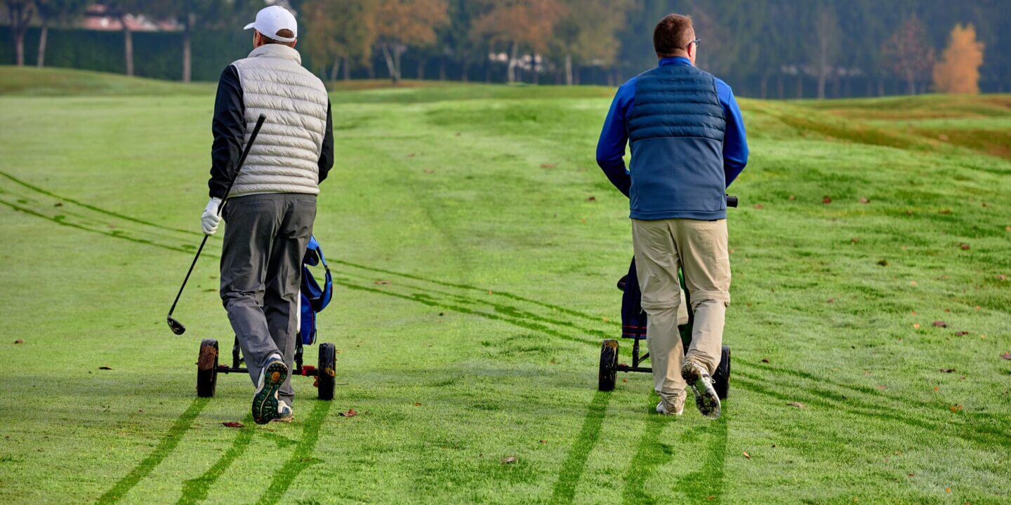 Men playing golf at Kilton Forest Golf Course